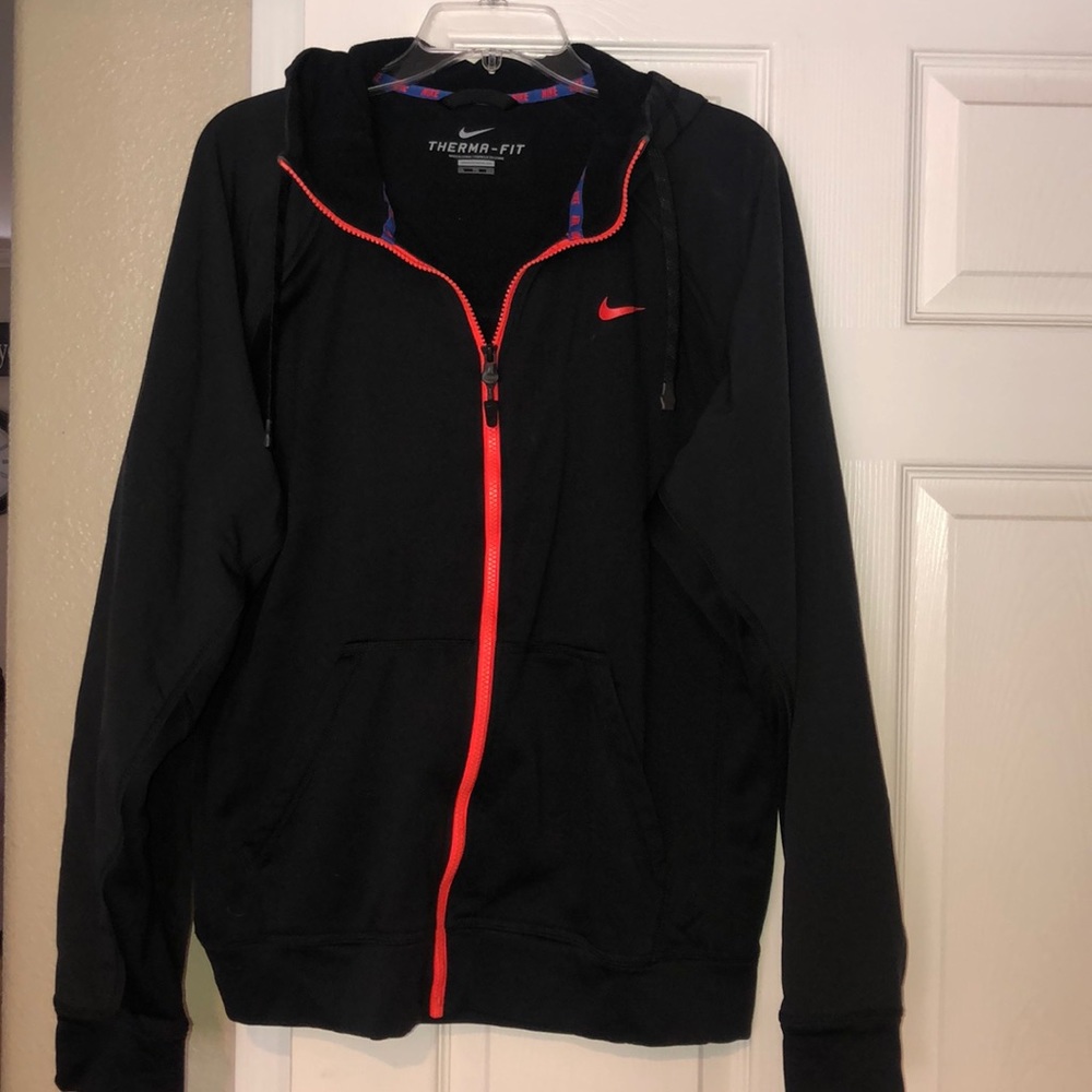 Black Nike Therma- Fit zip up sweater